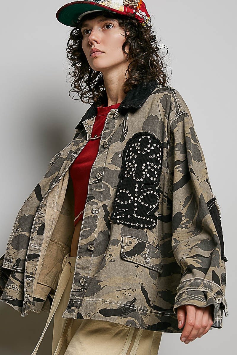 Hidden Abstraction Vintage Camo Jacket - Westly