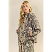 Hideaway Camo Print French Terry Hoodie - Westly