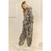 Hideaway Camo Print French Terry Pants - Westly