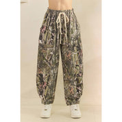 Hideaway Camo Print French Terry Pants - Westly