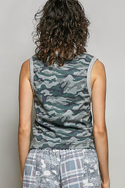 Hideout V-Neck Camo Tank - Westly