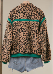 High Roller Leopard Fleece Jacket - Westly