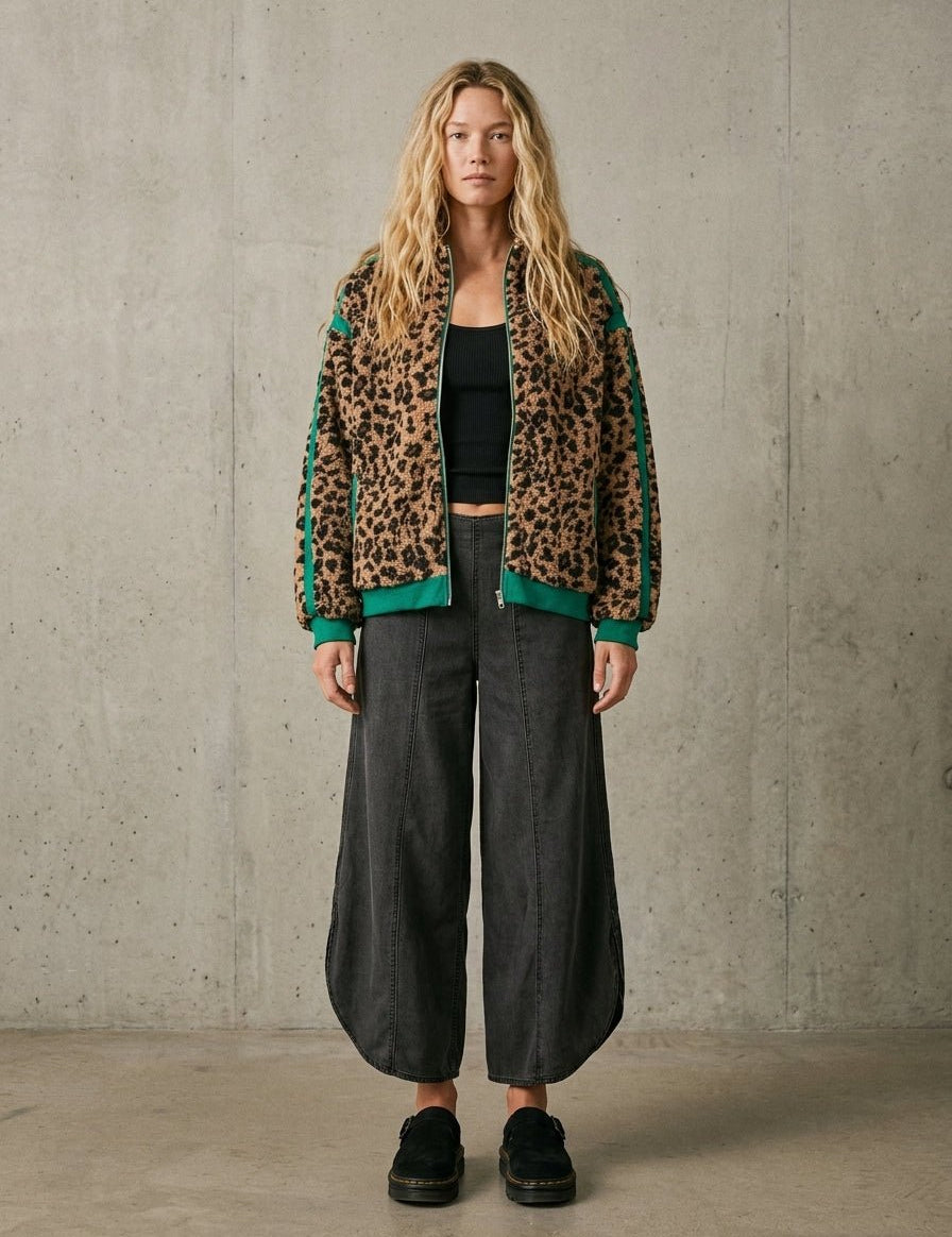 High Roller Leopard Fleece Jacket - Westly