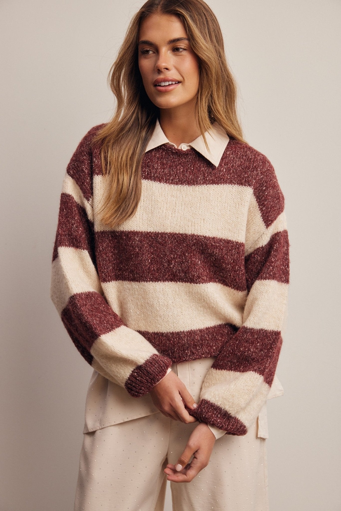 Highbanks Soft Stripe Sweater - Westly