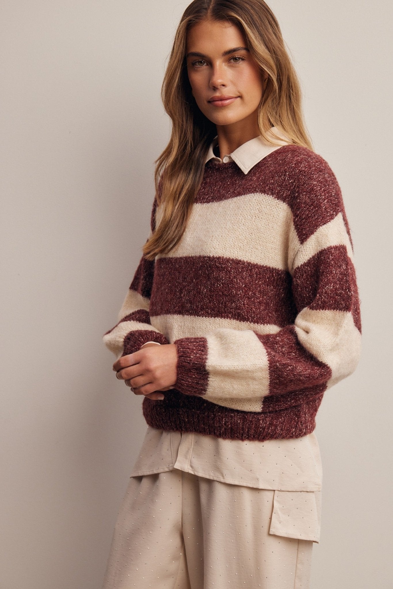 Highbanks Soft Stripe Sweater - Westly