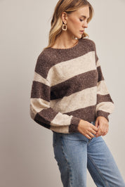 Highbanks Soft Stripe Sweater in Mocha, photo 5
