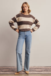 Highbanks Soft Stripe Sweater in Mocha, photo 10