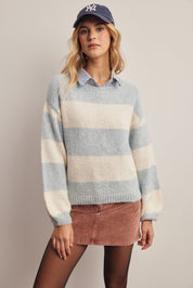 Highbanks Soft Stripe Sweater in Sky, photo 2