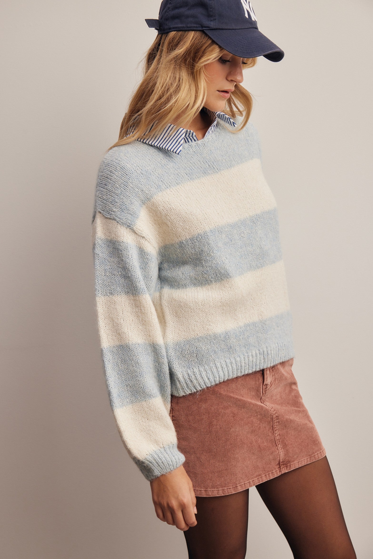 Highbanks Soft Stripe Sweater in Sky, photo 7