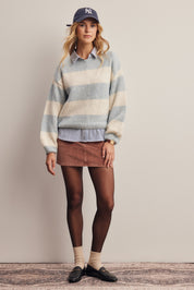 Highbanks Soft Stripe Sweater in Sky, photo 9