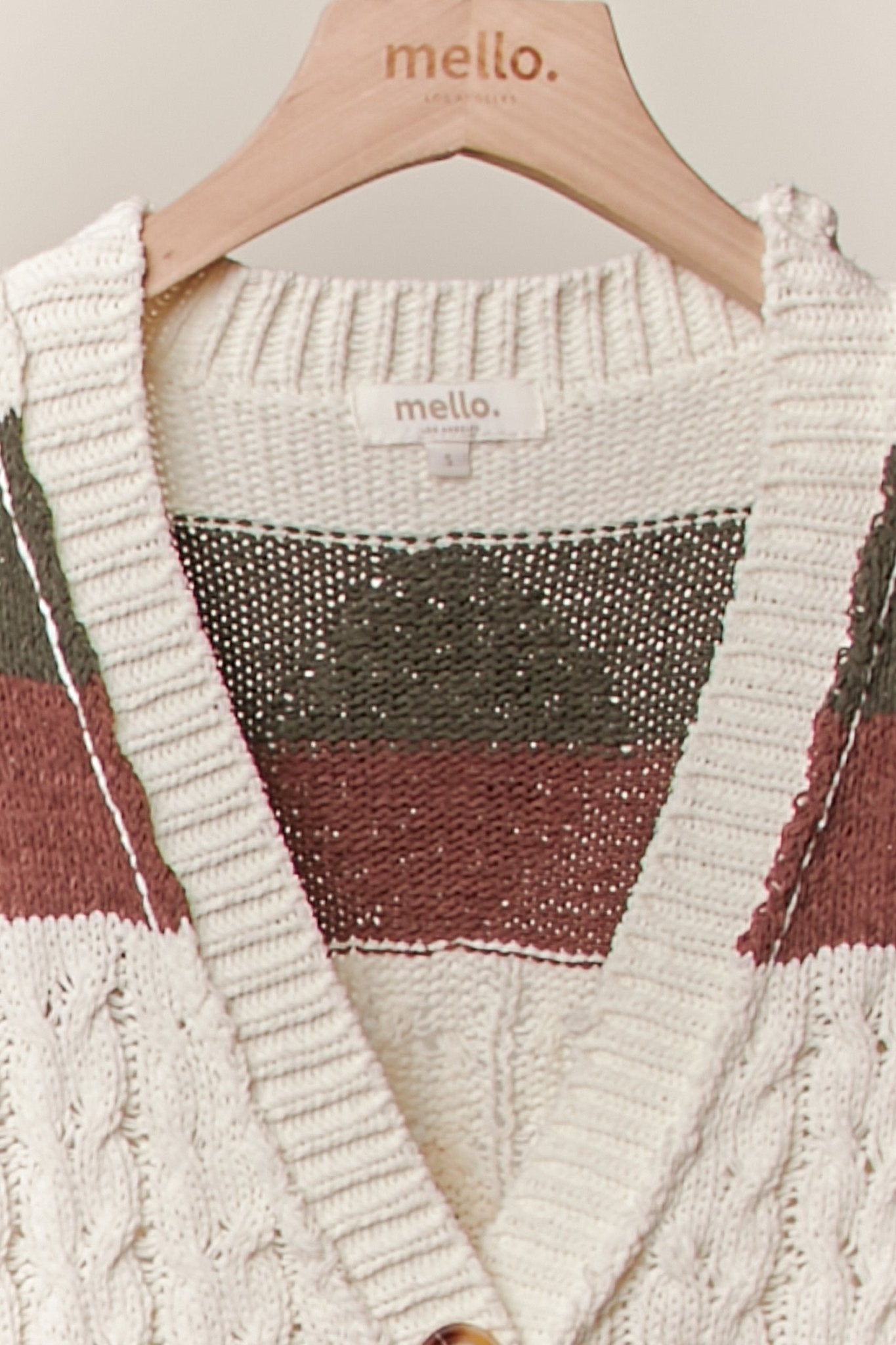 Highlands Colorblock V - Neck Knit Cardigan - Westly