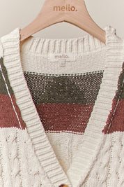 Highlands Colorblock V - Neck Knit Cardigan - Westly