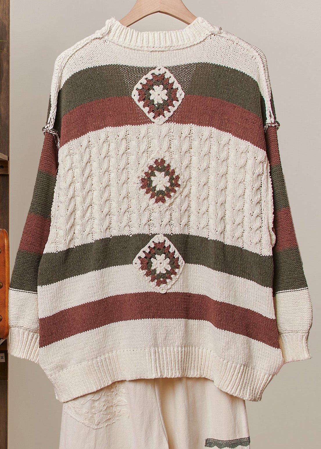 Highlands Colorblock V - Neck Knit Cardigan - Westly