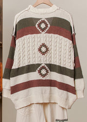 Highlands Colorblock V - Neck Knit Cardigan - Westly