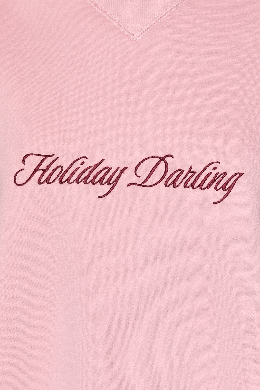 Holiday Darling Embroidered Mock Neck Sweatshirt in Dusty Pink — product photo 05