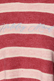 Holiday Mood Embroidered Stripe Sweater - Westly