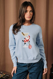 Holiday Spirits Santa Cocktail Knit Sweater - Westly