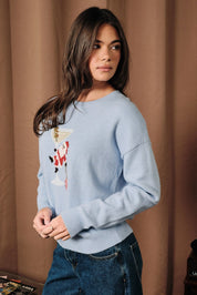 Holiday Spirits Santa Cocktail Knit Sweater - Westly
