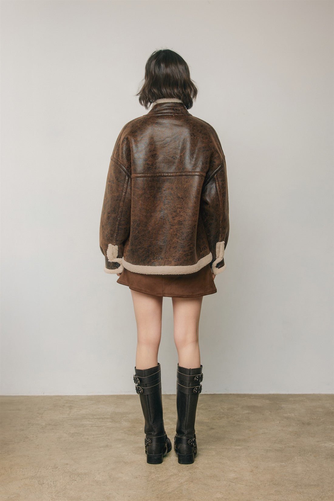 Hollis Faux Shearling Moto Jacket - Westly