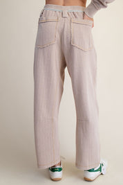 Holly Textured Knit Washed Pants - Westly