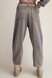 Holly Textured Knit Washed Pants - Westly