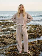 Holly Textured Knit Washed Pants - Westly