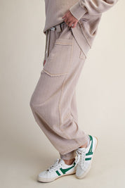 Holly Textured Knit Washed Pants - Westly