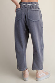 Holly Textured Knit Washed Pants - Westly