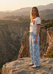 Hollywood Star Denim Barrel Leg Pants - Westly
