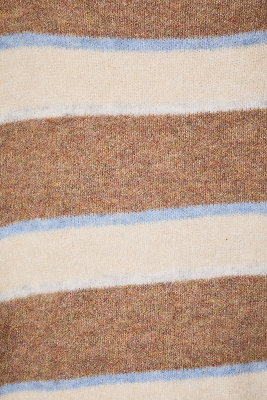 Home for the Holidays Embroidered Stripe Sweater in Beige Ivory Stripe — product photo 06