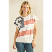 Homegrown American Flag Patch Mineral Wash Sleeveless Pullover - Westly