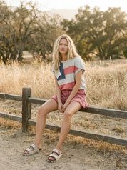Homegrown American Flag Patch Mineral Wash Sleeveless Pullover - Westly