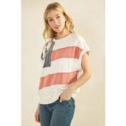 Homegrown American Flag Patch Mineral Wash Sleeveless Pullover - Westly