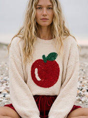 Homegrown Embroidered Apple Sweater - Westly