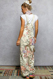 Homestead Printed Lace Patch Overalls - Westly