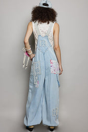 Homestead Printed Lace Patch Overalls - Westly