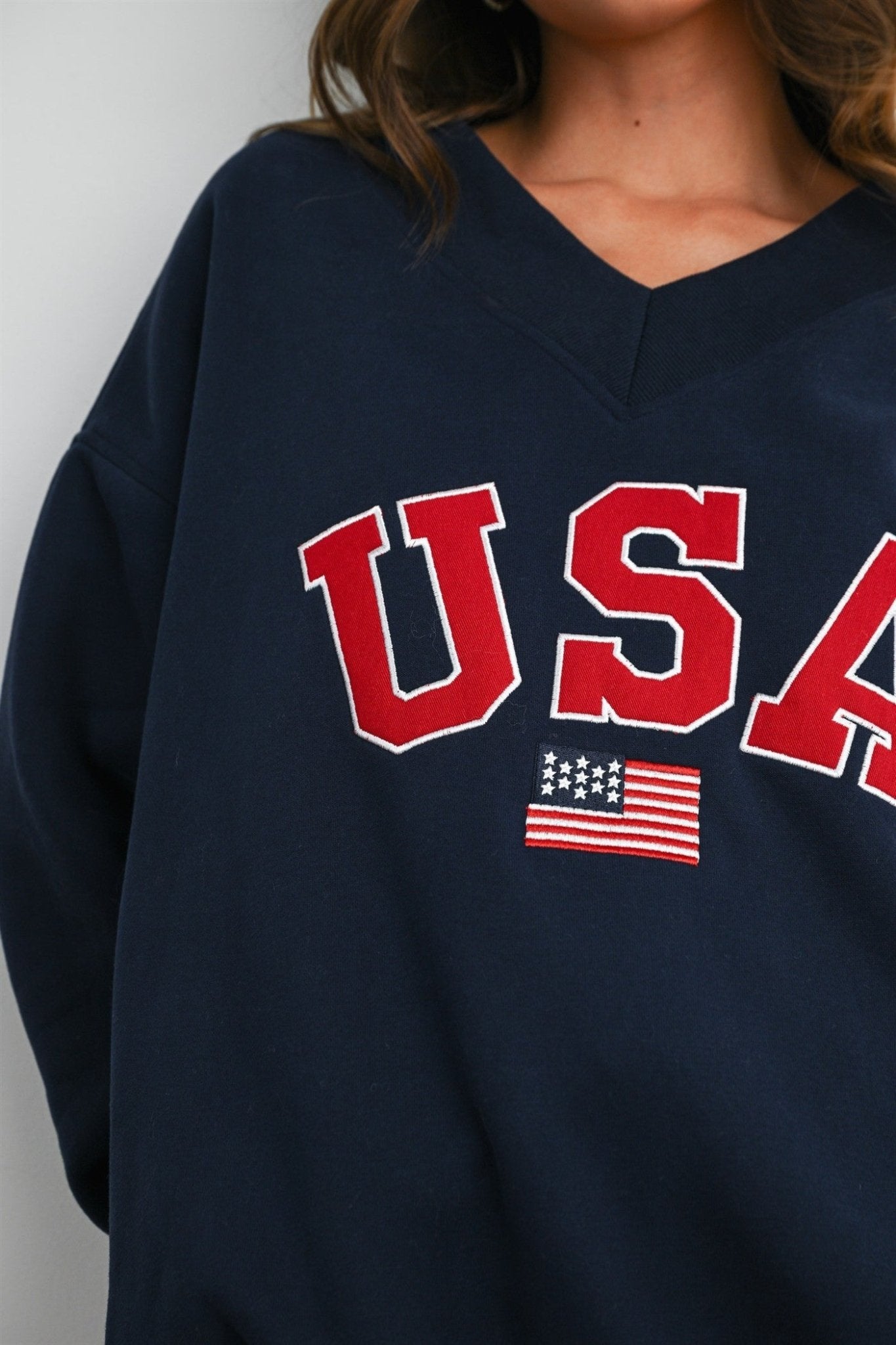 Hometown USA V - Neck Sweatshirt - Westly
