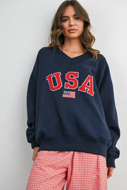 Hometown USA V - Neck Sweatshirt - Westly