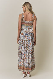 Honeydew Smocked Top Floral Maxi Dress - Westly