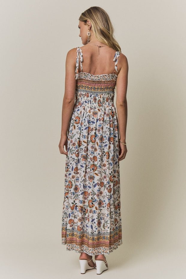 Honeydew Smocked Top Floral Maxi Dress - Westly