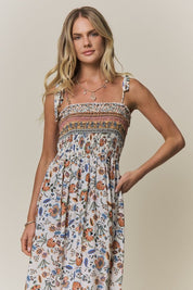 Honeydew Smocked Top Floral Maxi Dress - Westly