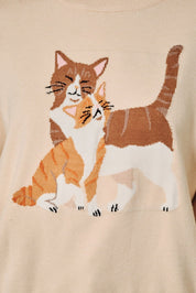 House Cats Graphic Knit Sweater - Westly