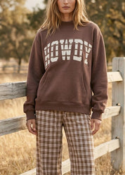 Howdy Applique Mock - Neck Sweatshirt - Westly