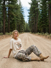 Howdy Cowboy Oversized Graphic Tee - Westly