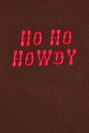 Howdy Holidays Embroidered Rib Knit Top in Brown — product photo 07