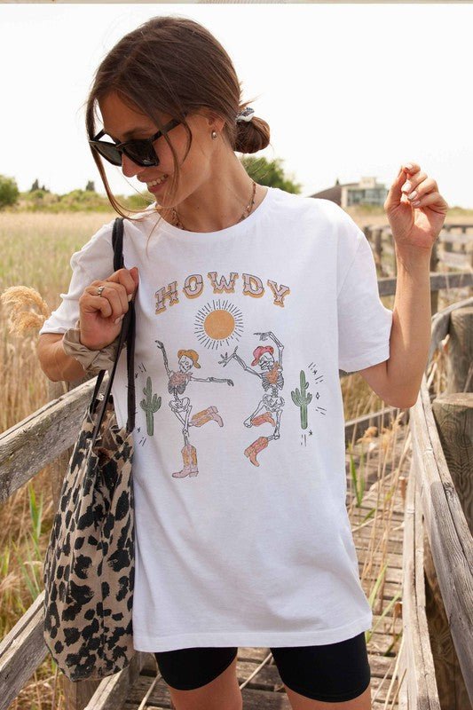 Howdy Western Cowboy Graphic Tee - Westly