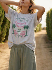 Husband's Problem Oversized Graphic Tee - Westly