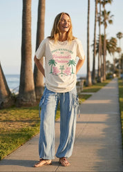 Husband's Problem Oversized Graphic Tee - Westly