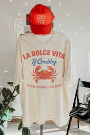 If Crabby, Return to Beach Graphic Tee - Westly