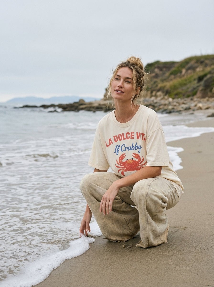 If Crabby, Return to Beach Graphic Tee - Westly